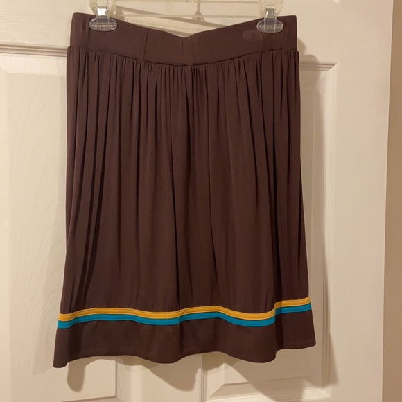 Love Moschino Flowy Brown Skirt with Cutout Detail - Picture 5 of 11